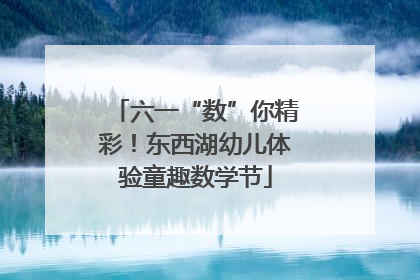 六一“数”你精彩！东西湖幼儿体验童趣数学节